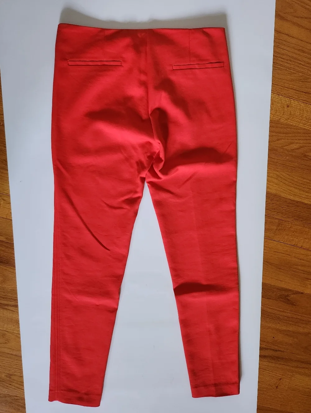 Zara Basic Red Tailored Pants - Picture 3 of 10
